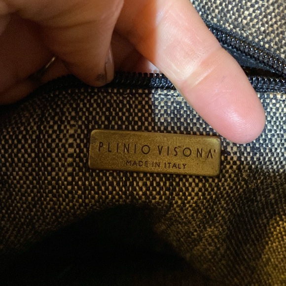 Plinio Visona purse black patent leather. - Picture 4 of 12